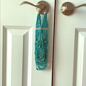 Turquoise beaded necklace